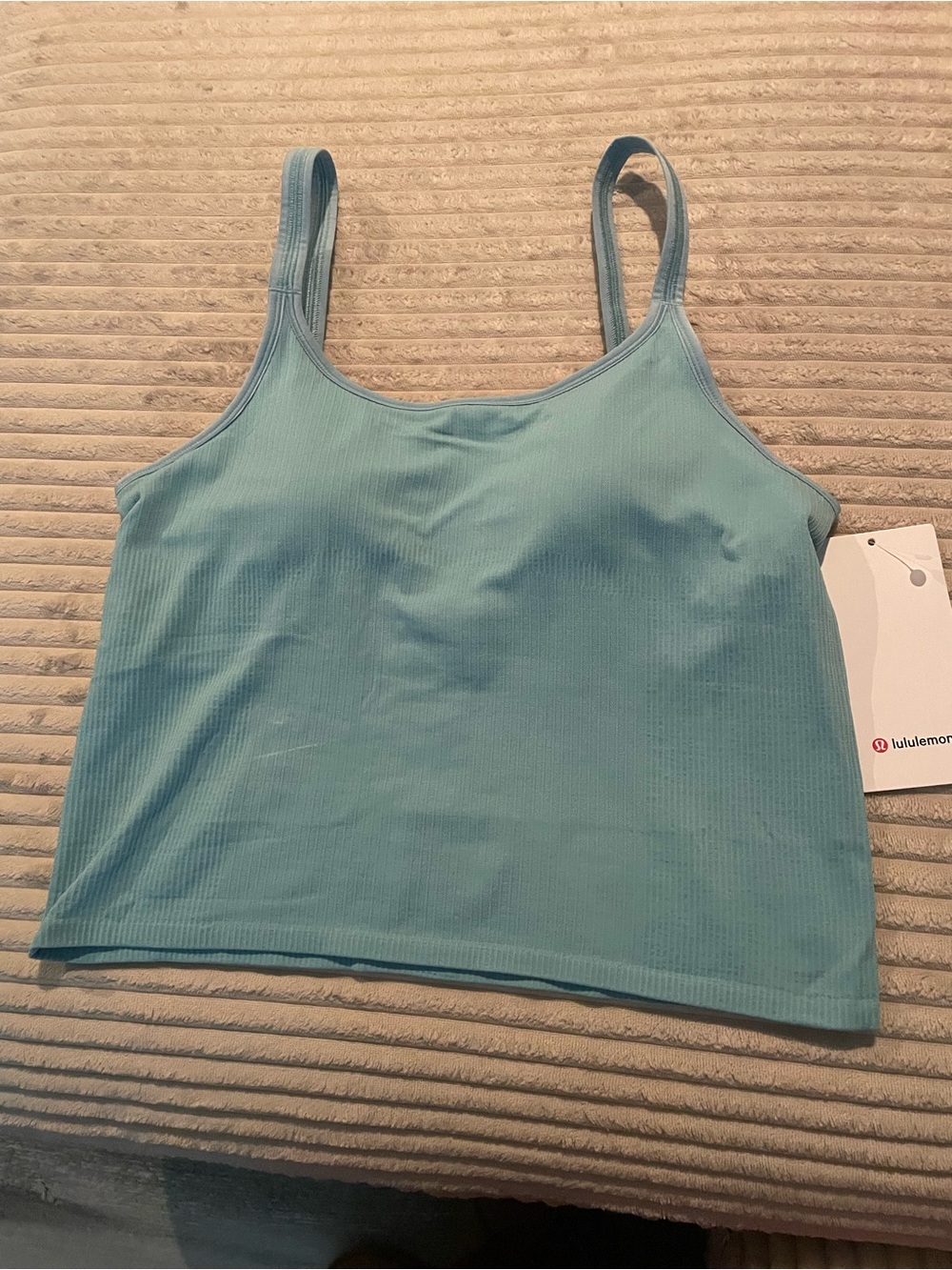 Lululemon Ebb To Street Scoop Cropped Tank B/C